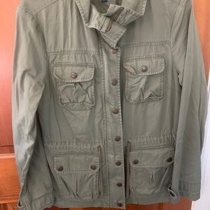 Green utility jacket